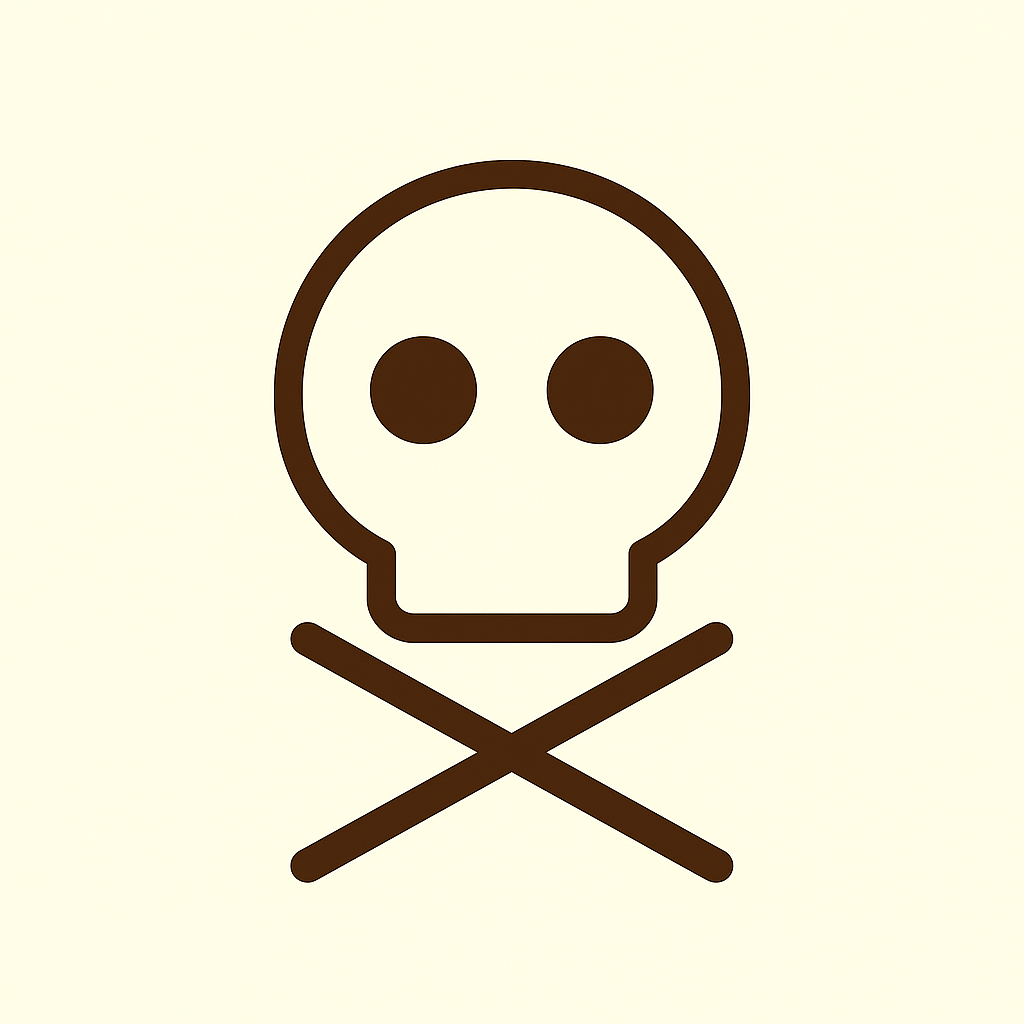 Skull and crossbones highlighting the marketing funnel metrics.